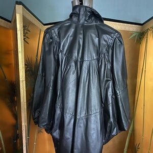 Vintage 1980s Leather Jacket One Size